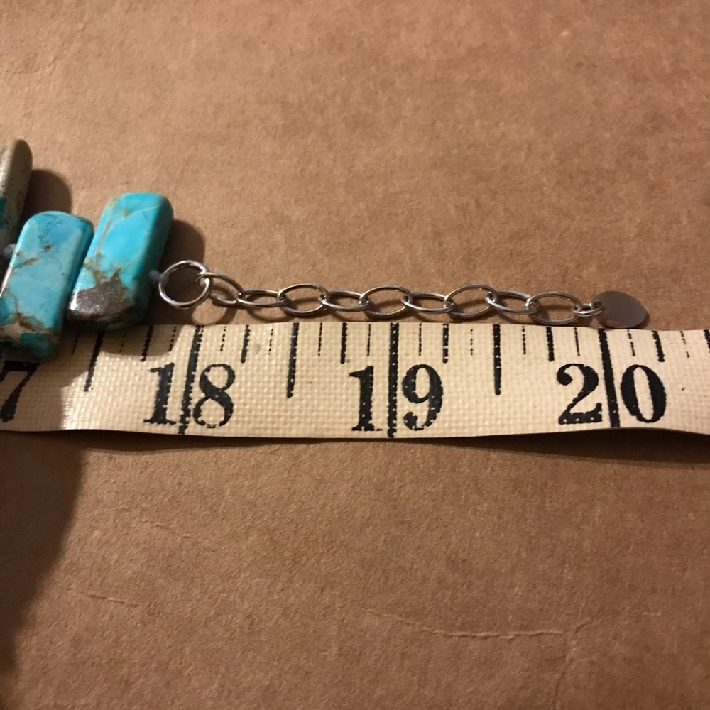 Vintage Lucas Lameth 925 Sterling Silver, Turquoise Jasper, Necklace 18-20” - Picture 11 of 16